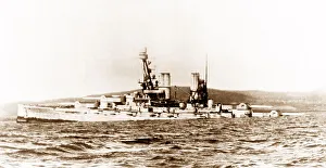Scapa Prints: Scapa Flow, Battleship Bayern sinking at 2pm