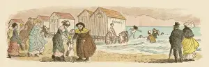 Caldecott Prints: Scarborough Bathing 1878
