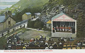 Ormes Prints: Scarlet Merrions performing at Faulkes Cave, Llandudno