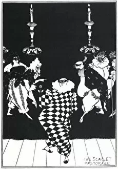 Images Dated 25th January 2011: The Scarlet Pastorale by Aubrey Beardsley