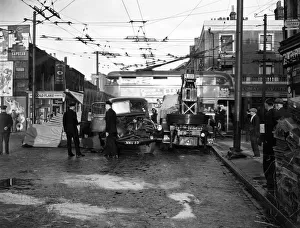 Ales Gallery: Scene of an accident in an Islington street, London