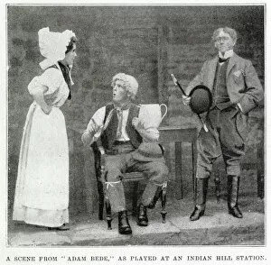 Images Dated 12th April 2021: A scene from Adam Bede: as played at an Indian Hill Station. Date: 1898