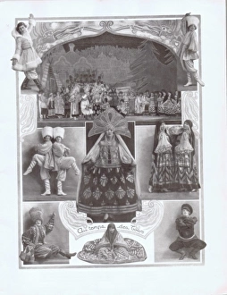 The scene Au Temps des Tsars from the revue Bonjour Paris at The scene Au Temps des Tsars from the revue Bonjour Paris at