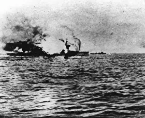 Scene during the Battle of Jutland, WW1