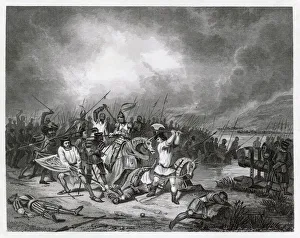 Scene at the Battle of Morat, Switzerland Scene at the Battle of Morat, Switzerland