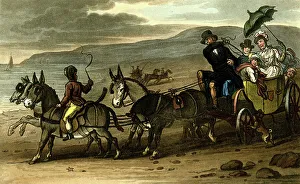 Whip Collection: Scene on the beach at Scarborough, North Yorkshire