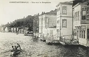 Mansions Prints: Scene on the Bosphorus - European side