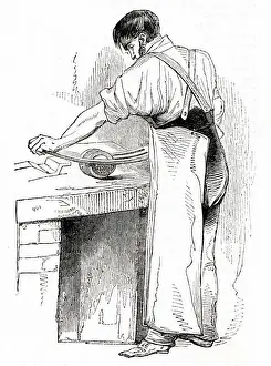 Scene at British Needle Mills, Redditch, Worcestershire