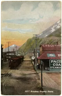 Images Dated 18th March 2019: Scene at Broadway, Skagway, Alaska, USA