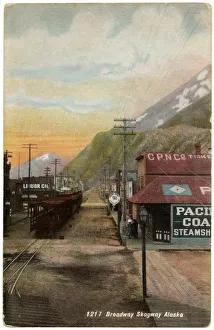 Images Dated 18th March 2019: Scene at Broadway, Skagway, Alaska, USA