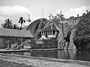Scene with buildings, India