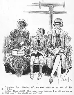 Previous Prints: A scene on a bus, by A. E. Bestall