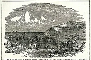 Opposite Prints: Scene of the capsizing of HMS Eurydice, Isle of Wight