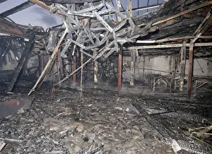 Scene of commercial fire in Edgware, North London