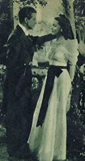 A scene from The Crowd Roars (1938) with Maureen O Sullivan