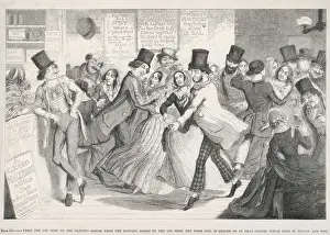 Drunkard Prints: Scene in a dance hall -- Cruikshank