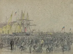 Scene on the Delaware River at Philada. during the severe wi