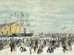 Scene on the Delaware River at Philada. during the severe wi
