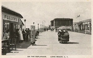 Scene on the Esplanade, Long Beach, New York, USA Scene on the Esplanade, Long Beach, New York, USA