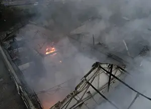 The scene of a fire at 259 Water Road, London