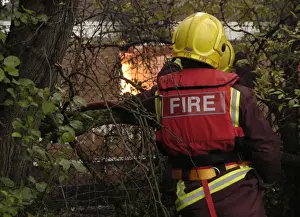 The scene of a fire at 259 Water Road, London