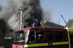 Scene of fire at commercial premises, Penge