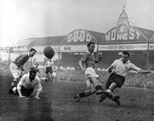 Scene during a football match