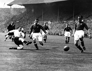 Scene during a football match