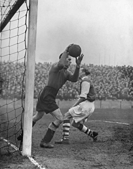 Scene during a football match