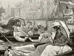 Victorians Collection: A Scene on the Grand Canal, Venice, 1898