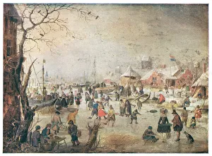 Hendrick Prints: A Scene On The Ice
