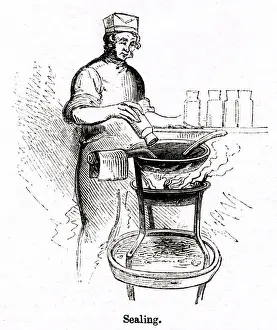 Scene inside a blacking factory, Holborn, London