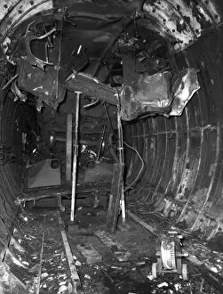 Moorgate Gallery: Scene inside London Underground tunnel after a crash