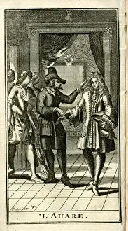 Miser Prints: Scene from Molieres play, L Avare