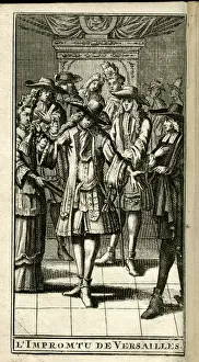 Scene from Molieres play, L Impromptu de Versailles