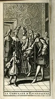 Comtesse Prints: Scene from Molieres play, La Comtesse d Escarbagnas