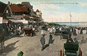 Scene near Fairmount Hotel, York Beach, Maine, USA