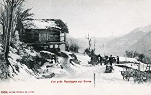 Valais Prints: Scene near Randogne, Sierre, Valais, Switzerland