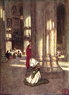 Scene from the opera, Faust, by Charles Gounod Scene from the opera, Faust, by Charles Gounod