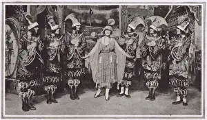 Aladdin Prints: A scene from the pantomime Aladdin at the London Hippodrome
