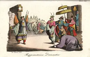 Scene from a Peking opera dramatic performance