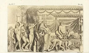 Etruscan Collection: Scene from Petroniuss Satyricon