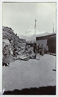 2400 Prints: Scene at Phari bazaar, in Yadong County