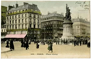 Images Dated 17th October 2019: Scene in the Place de Clichy, Paris, France