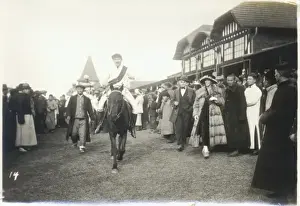 Scene at a racecourse in the Far East