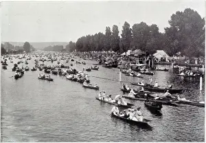 Marquee Prints: The scene after the races. Date: 1901