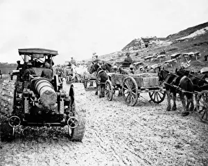 Motorised Prints: Scene on a road, Western Front, WW1
