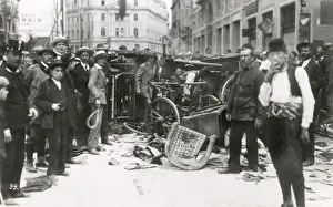 Scene in Sarajevo after assassination