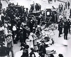 Scene in Sarajevo after assassination