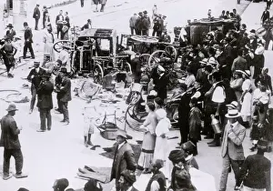 Scene in Sarajevo after assassination
